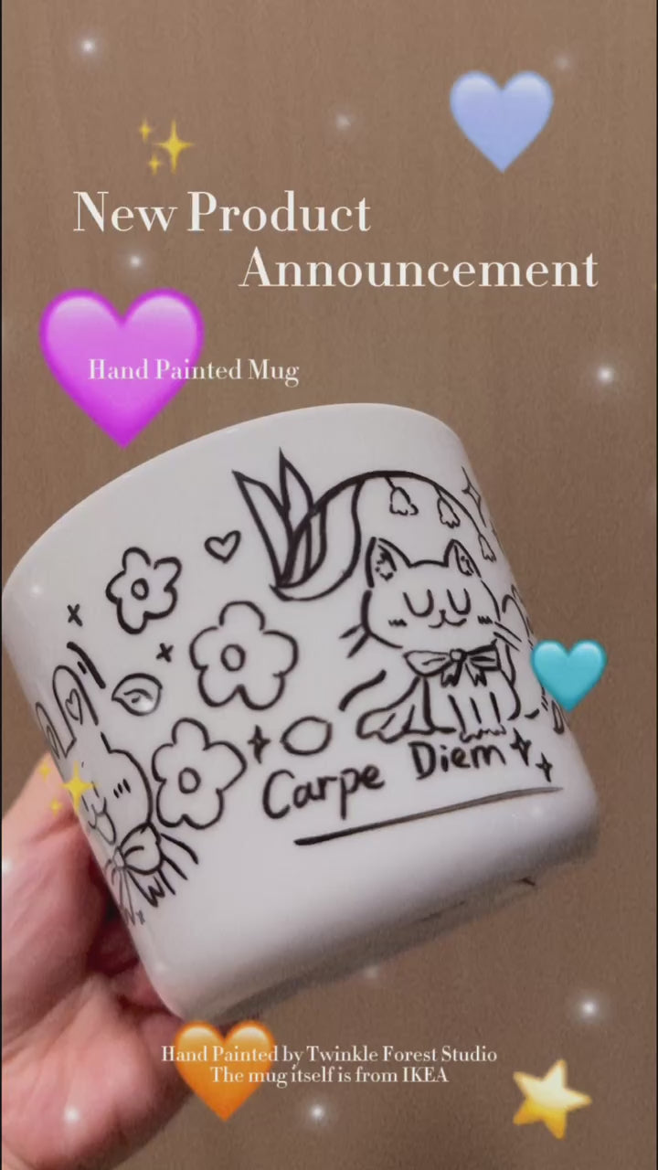 Cozy Series - Enjoy Life Custom Hand-Painted Mug