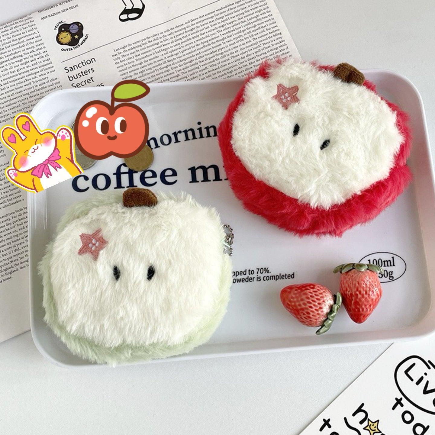 Fluffy Apple Airpods Case|Organizer Bag|Coin Purse|Pouch - Twinkle Forest