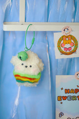 Adopting Puppy Hamburger Keychain - purely handmade by Twinkle Forest