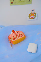 Strawberry Cake Airpods Case|Organizer Bag|Coin Purse