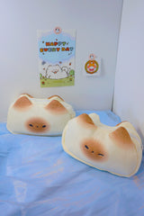 Siamese Cat Bread Plush Pencil Case / Makeup Bag / Storage Pouch