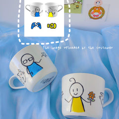 Cozy Series - Custom Sketch Photo Mug