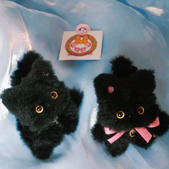 Adopting Black Cat Twins - Rebellious Devil & Garden Lady - Purely Handmade by Twinkle Forest