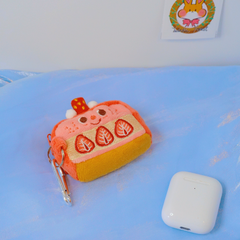 Strawberry Cake Airpods Case|Organizer Bag|Coin Purse