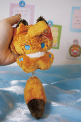 Genshin Fanmade Plush - Tartaglia Gingerbread Fox Keychain