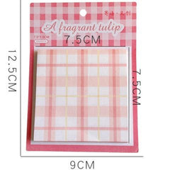 Cute Plaid Sticky Notes - Twinkle Forest