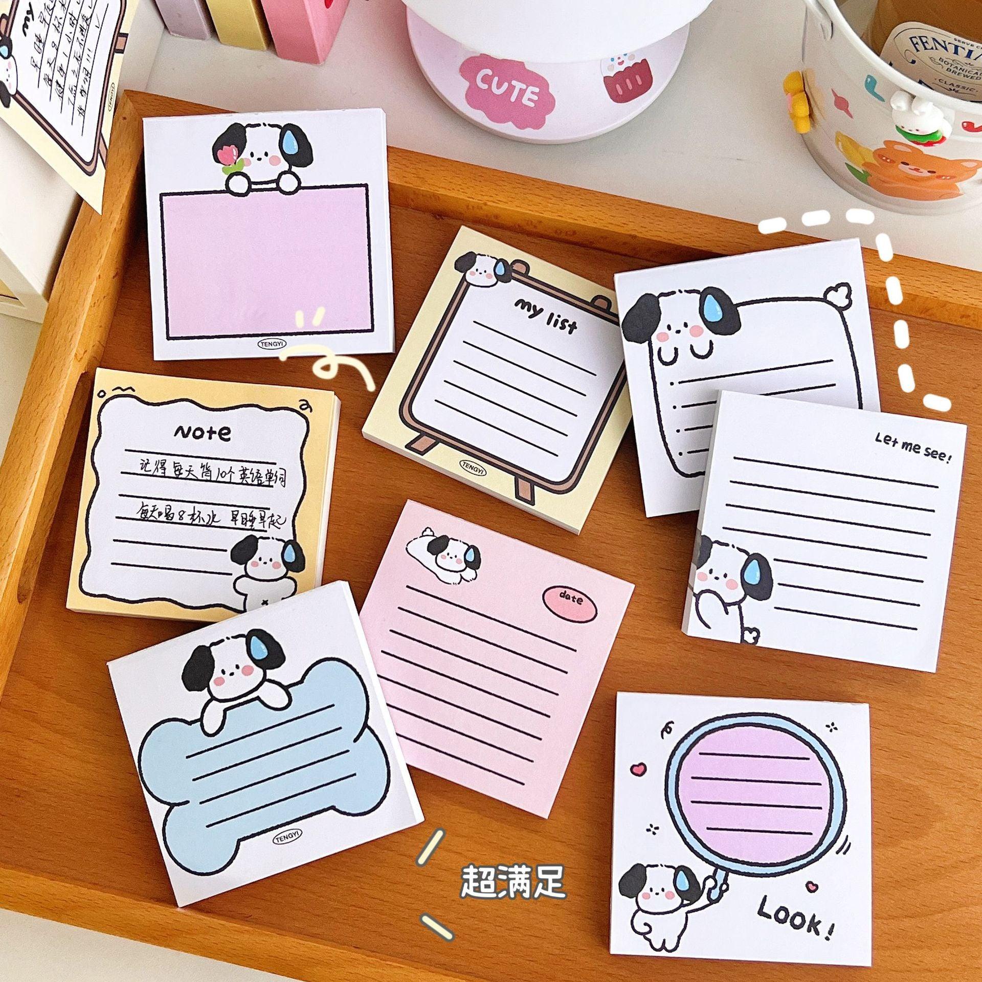 Puppy Series Tearable Memo Pad (Non-sticky) - Twinkle Forest