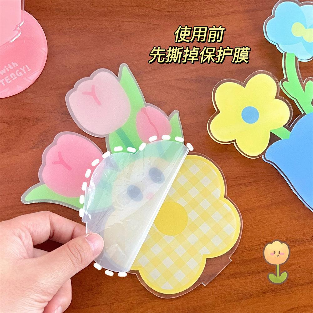 Acrylic Flower Memo Clip - Twinkle Forest