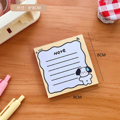 Puppy Series Tearable Memo Pad (Non-sticky) - Twinkle Forest