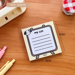 Puppy Series Tearable Memo Pad (Non-sticky) - Twinkle Forest