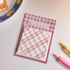 Cute Plaid Sticky Notes - Twinkle Forest