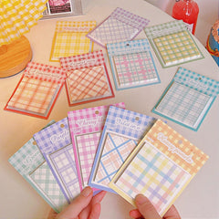 Cute Plaid Sticky Notes - Twinkle Forest