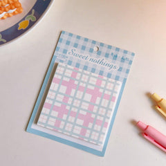 Cute Plaid Sticky Notes - Twinkle Forest